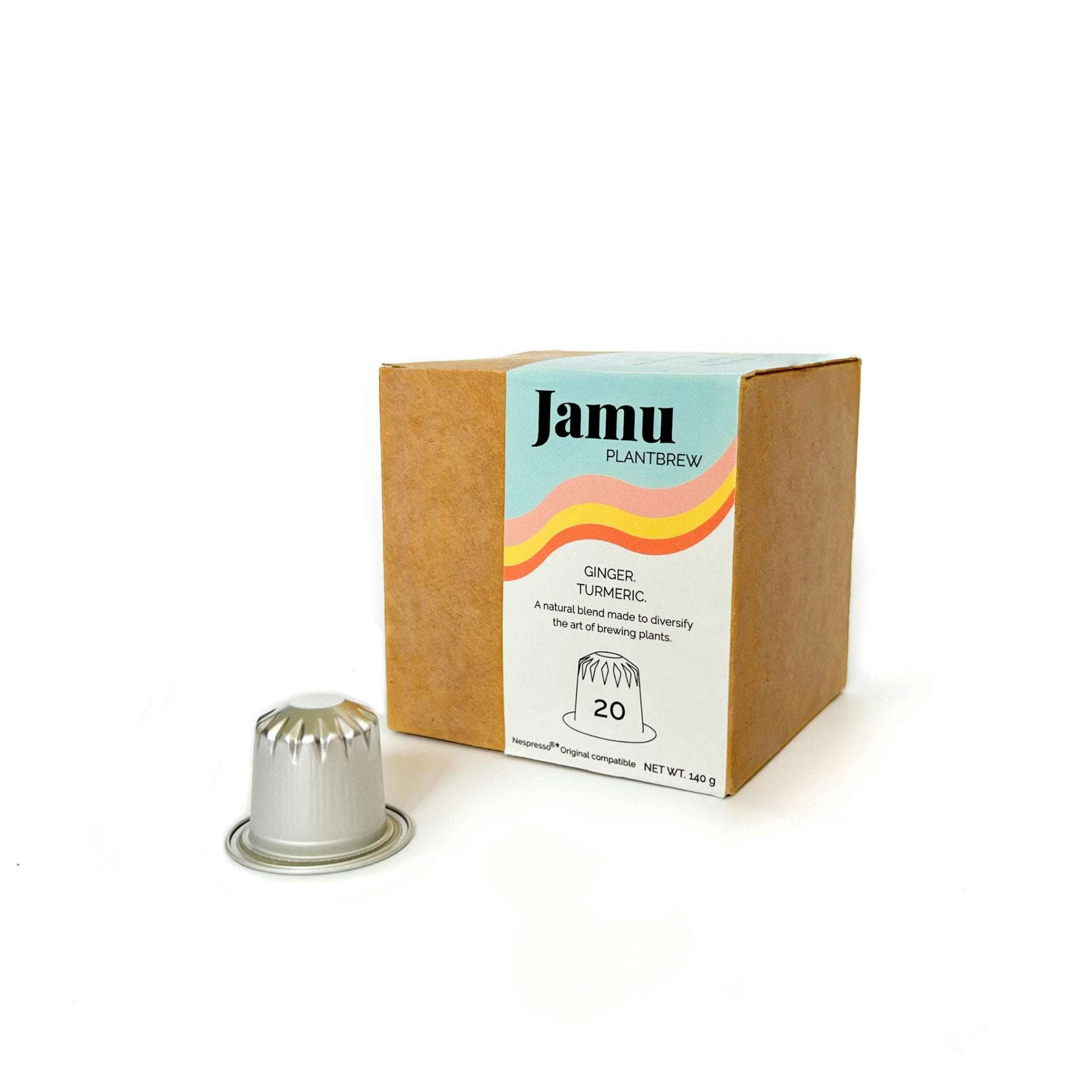 Jamu PlantBrew, Ginger & Curcuma (20 capsules), Jamu Drinks, Zürich, | Mimelis image 1