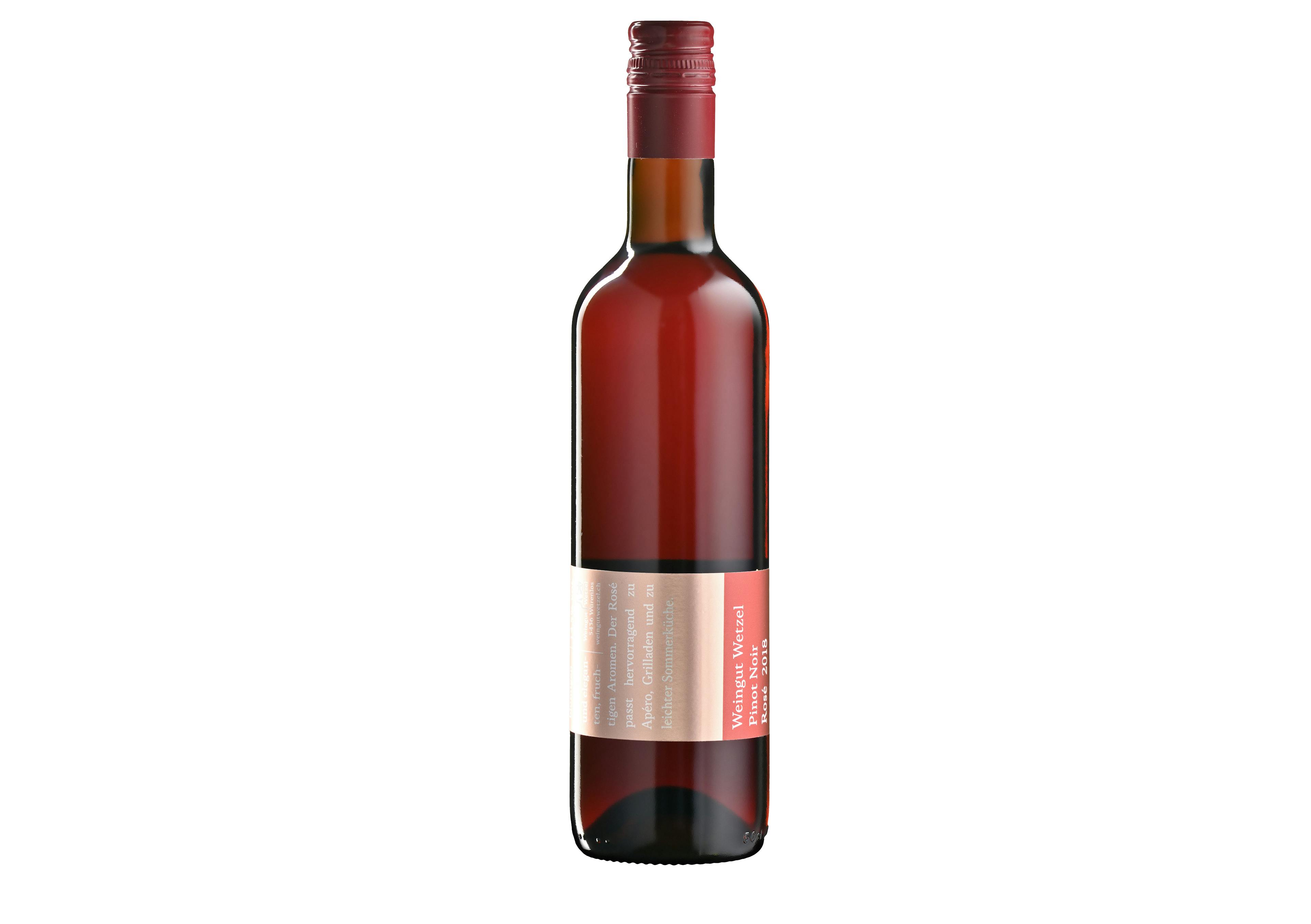 Weingut Wetzel Pinot Noir Rosé 50cl, produit artisanal en vente directe en Suisse