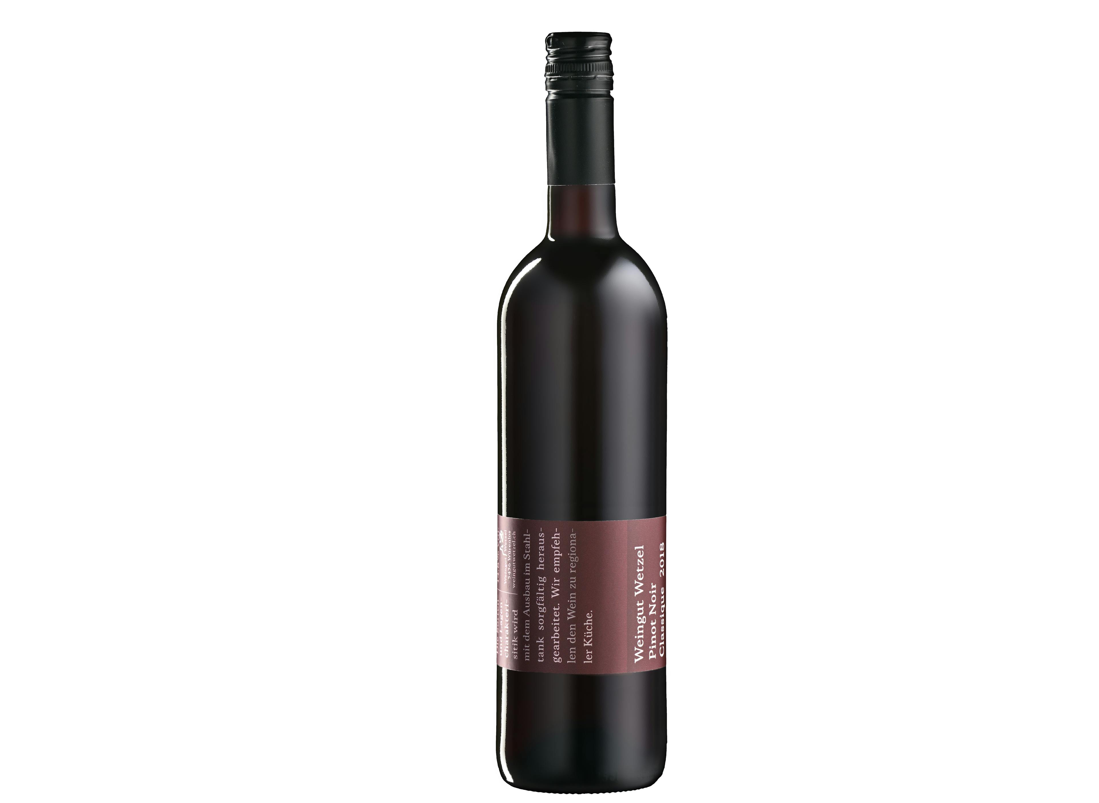 Domaine Wetzel Pinot Noir Classique, produit artisanal en vente directe en Suisse
